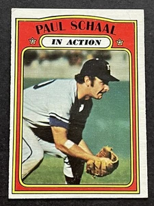 PAUL SCHAAL ~ 1972 Topps IN ACTION #178 ~ MID GRADE (CREASE) ~ KC ROYALS - Picture 1 of 2