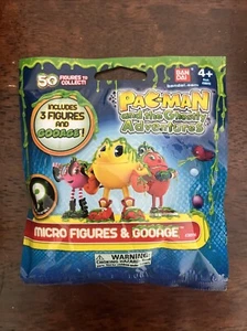 NEW 2013 Bandai Pac-Man The Ghostly Adventures Micro Figure & Gooage Foil Pack - Picture 1 of 2