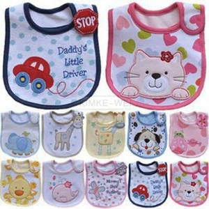 Wasserdicht 3 Schichten Füttern Lätzchen Kind Baby Speichel Handtuch 0-3 Jahre - Picture 1 of 62