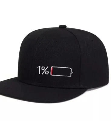 Cap Gorra de Beisbol Moderna Casual para Hombre Ajustable Batería Celular 1% - Image 1 of 3