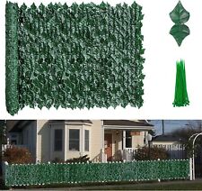118" x 39" Artificial Faux Ivy Palm Leaf Privacy Fence Panel Screen Patio Decor