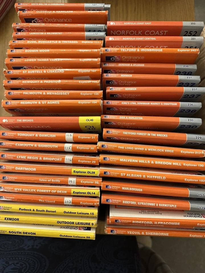 Ordnance Survey Explorer (1:25000) Maps, Orange Covers — 第 1/1 张图片