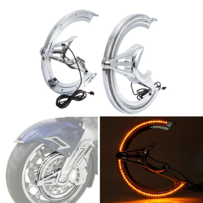 Cubiertas de rotor de freno luz LED aptas para Honda Goldwing 1800 2018-2025 2019 2020 21 Foto 1 de 4