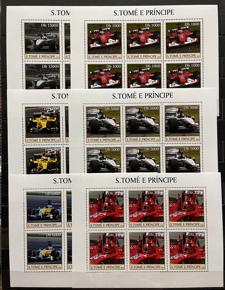 6x Fórmula / Carreras de Automóviles - Sellos - Timbres MNH** - AF3 Foto 1 de 1