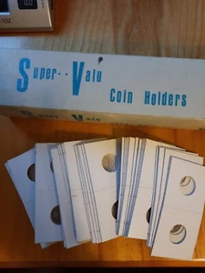 Münzrähmchen 2 x 2 Karton Mylar Flips Durchmesser 23 mm Penny Vintage offene Box - Bild 1 von 4