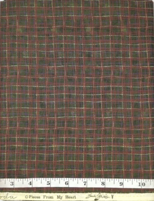 Pieces From My Heart Sandy Gervais BTY Moda Fabrics Cotton Sew Quilt Craft Plaid - Image 1 of 3