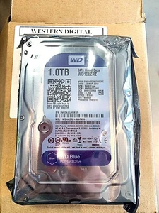 WD Blue 1TB HDD Internal Hard Drive 3.5" SATA 6 Gb/s 5400RPM 150MB/s PC WD10EZRZ - Picture 1 of 2