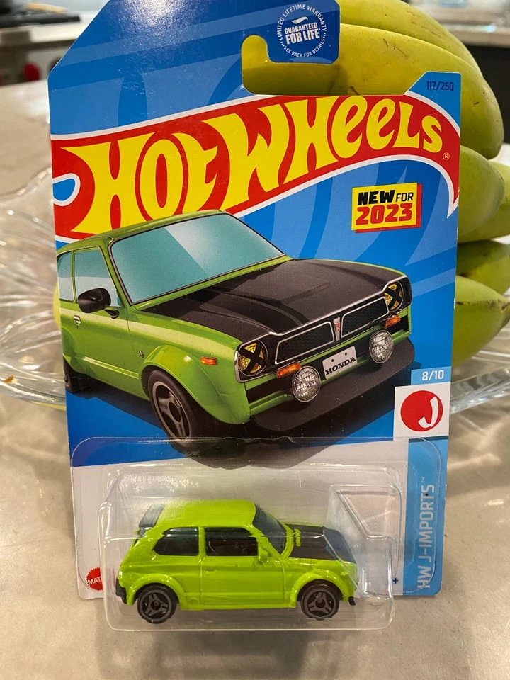 2023 Hot Wheels 117 Hw J-Imports 8/3m73 Honda Civic Traje Verde W/ Gris PR3sp - Imagen 1 de 1