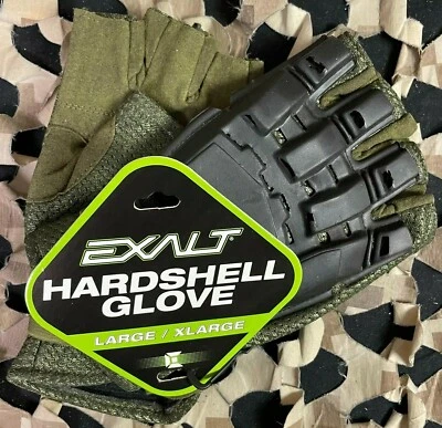 NUEVO Guantes de Paintball Exalt Hard Shell - Oliva - Grandes/X-Grandes Foto 1 de 4