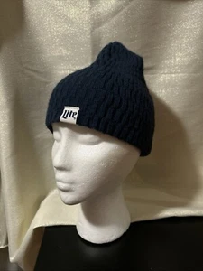 Miller Lite Bier Beanie Herren Einheitsgröße blau Mütze Winter Strick Brauen Party Erwachsene - Bild 1 von 6
