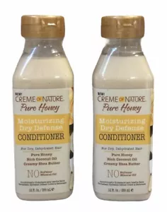 2 Pack Creme Of Nature Pure Honey Moisturizing Dry Defense Conditioner 12oz (G7) - Picture 1 of 1