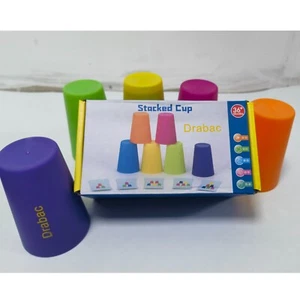 Drabac Stacking toys Cups Rainbow 6 Piece Set Color Sorting Toys - Picture 1 of 5