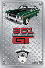 Pop A Top - Wall Mount Bottle Opener Metal Sign - ford xy gt car Monza Green 351