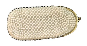 Bonito bolso de noche antiguo vintage pequeño con cuentas blancas - Imagen 1 de 3