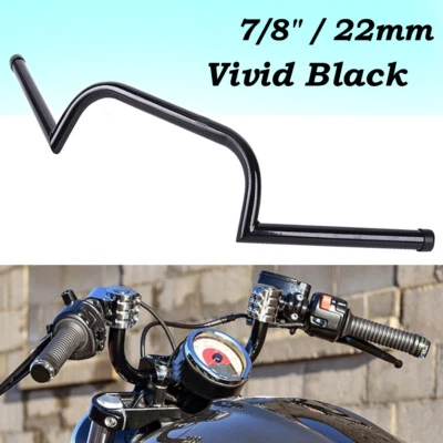 7/8" 22mm Motorcycle Handlebars Drag Handle Bar For Cruiser Chopper Cafe Racer - Image 1 of 4