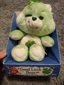 RARE Vintage Care Bear "Good Luck Bear" Kenner Care Bears 1984 New in Box - Picture 1 of 6