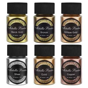 20ml Jar Mirror Metallic Highly Pigment Pearlescent Epoxy Resin Powder Rose Gold - Picture 1 of 9