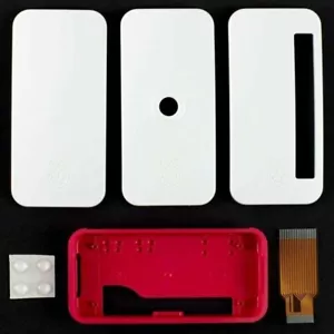 Funda oficial Raspberry Pi Zero W blanca roja + cable de cámara + 2 tapas adicionales - Imagen 1 de 1