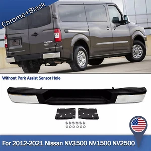Rear Bumper Assembly For 2012-2021 Nissan NV1500 NV2500 NV3500 W/O Sensor Holes - Picture 1 of 11