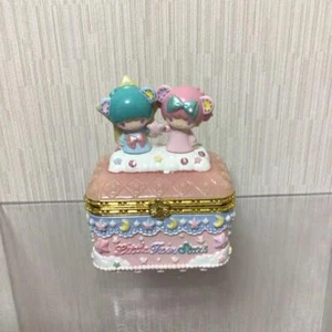 Sanrio Little Twin Stars Kiki Lala Schmuck Accessoire Box Puff Poff Japan - Bild 1 von 8