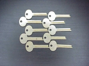 10x Ilco 1068E Key Blanks For S&G Safe Deposit Box 96G Nickel Silver NOS - Picture 1 of 4