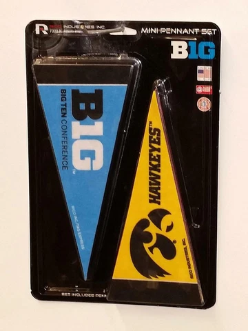 All Big Ten 4" x 10" Mini Pennant League Set [NEW] NCAA Wall Banner Sign Flag Cover
