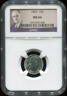 1963 10C MS 66 NGC USA coin - Image 1 of 2