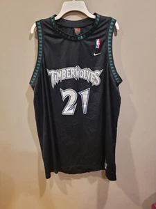 Maglia vintage Nike Minnesota Timberwolves Kevin Garnett 21 uomo 3XL - Foto 1 di 6