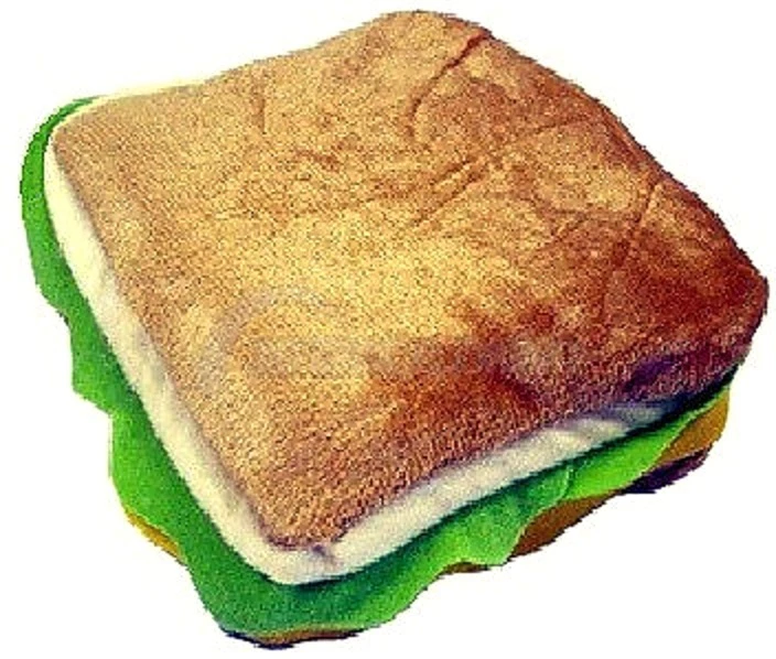 NEW NOVELTY SANDWICH PADDED FELT ZIP UP CARRY CASE FOR UP TO 24 CD'S DVD'S — 第 1/1 张图片