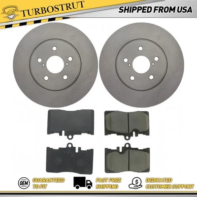 Front OE Brake Rotors Brake Pads Kit for 2001-2006 Lexus LS430 4.3L - Image 1 of 2