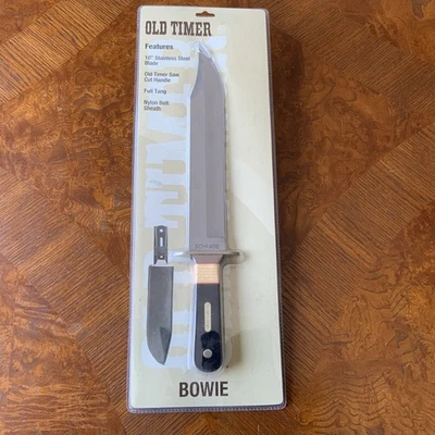 Faca Bowie Schrade Old Timer SCPROM-15-19CP 10” lâmina com bainha nova - Imagem 1 de 4