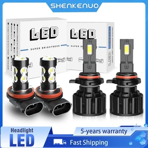 For DODGE DART 2013 2014 2015 4x White LED Headlight & Fog Light Bulbs Combo 80W - Bild 1 von 15