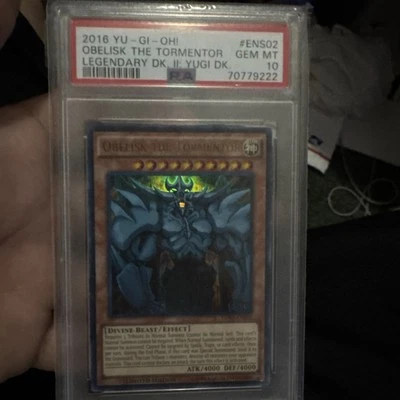 2016 YuGiOh Obelisk the Tormentor LDK2-ENS02 Limited Edition PSA 10 - Image 1 of 2