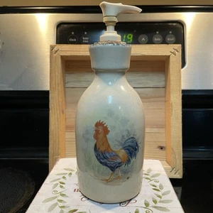 Vintage 2000 Home & Garden Party Country Rooster Lotion Soap Dispenser Decor - Picture 1 of 6