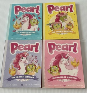 4x PEARL BOOKS SALLY ODGERS MAGICAL UNICORN ADVENTURE FLYING HAPPY BRAVE VGC - Bild 1 von 4