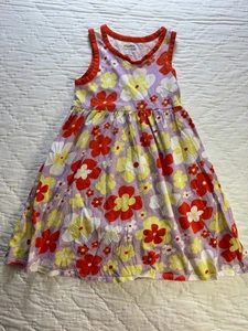 Harper Canyon Girls Sleeveless Tank Dress Purple Retro Summer Bloom Floral 5 - Picture 1 of 7