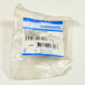 Shimano Ersatzteile ST-RS685 Typenschild rechts und Befestigungsschraube silber - NEU - Bild 1 von 5