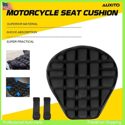 Breathable Universal Seat Gel Motorcycle Cushion Shock Pad Cover Comfort 1pcs - Image 1 of 4