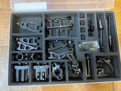 Kit de conversión de actualización de aluminio negro Powerhobby PHB6999 ABIERTO: Arrma Mojave Grom Foto 1 de 3