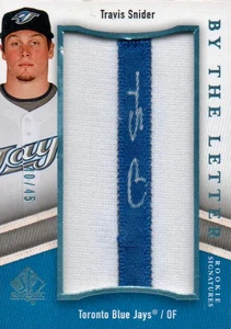 2009 SP Authentic By The Letter Rookie Signatures #TS Travis Snider SN 40/45 - Picture 1 of 1