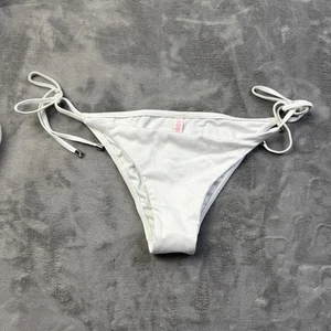 Traje de baño Victoria's Secret parte inferior de bikini para mujer grande acanalado con corbata lateral - Imagen 1 de 6