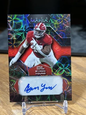 2022 Wild Card Auto Mania Byron Young #AM-H14 Rookie Auto 1/2 - Image 1 of 3
