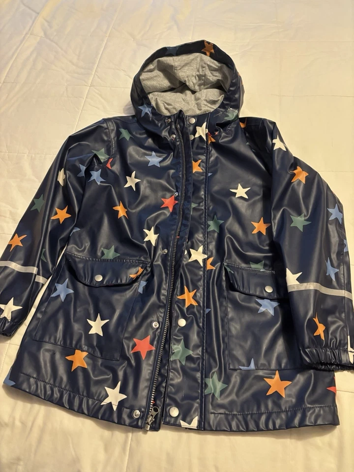 Raincoat Hanna Andersson Hood And Lined Size12 - Image 1 of 4