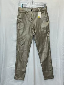 Mini Boden 13Y 158 CM NWT Gold Metallic Pants 28 in Inseam Girls New Years - Picture 1 of 3
