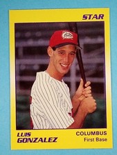 1990 Star Luis Gonzalez Columbus Mudcats #16 ⚾