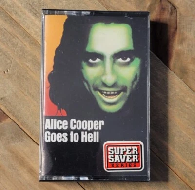 Vintage New Alice Cooper Goes To Hell Cassette Tape 1976 Warner Bros Sealed Foto 1 de 4