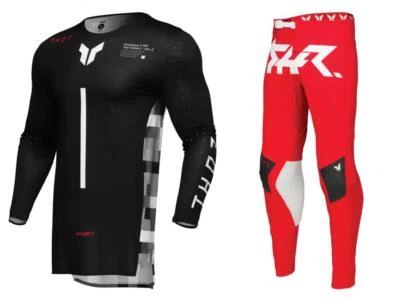 Conjunto combinado de equipo de equitación Thor Sportmode Brave SD Riot Jersey y pantalón adulto MX/ATV Foto 1 de 3