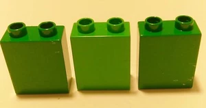Lote de 3 bloques LEGO Duplo tonos verdes - 1X2 ladrillos altos - envío combinado - Imagen 1 de 1