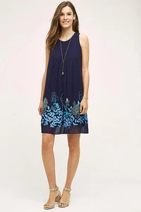 NWT Anthropologie Woodvine Swing Dress, Not So Serious By Pallavi Mohan - size 8 - Picture 1 of 4