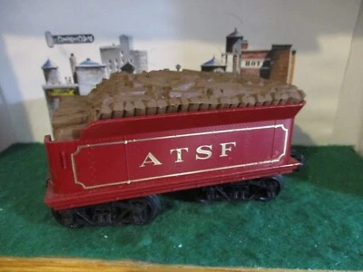 VINTAGE Lionel O GAUGE ATSF RED Tender w/Woodpile~VG CONDITION - Image 1 of 4